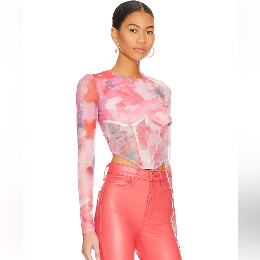 Vibrant Pink Mesh Top